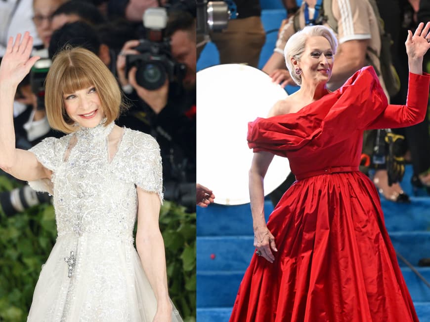 Anna Wintour und Meryl Streep als Miranda Priestly