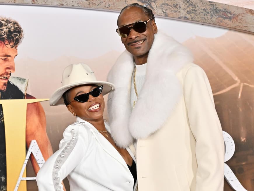 Snoop Dogg mit Ehefrau Shante Broadus