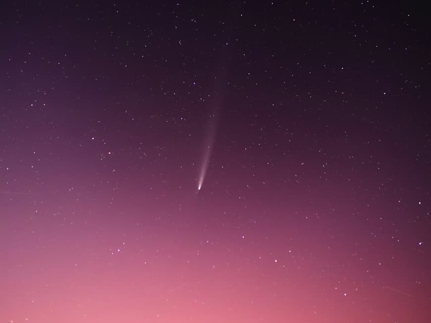 Sternenhimmel mit Sternschnuppe