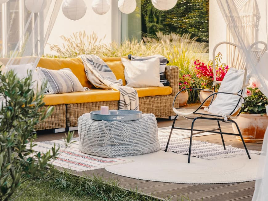 Eine stilvolle Terrasse