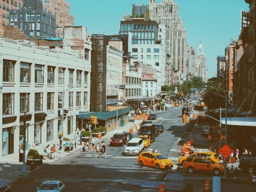 Die Innenstadt von New York