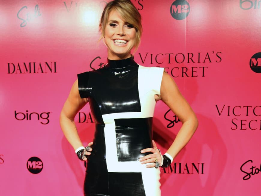 Heidi Klum Schwarz-Weiß