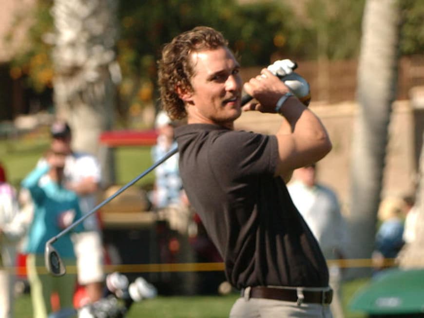 Matthew McConaughey beim Golf