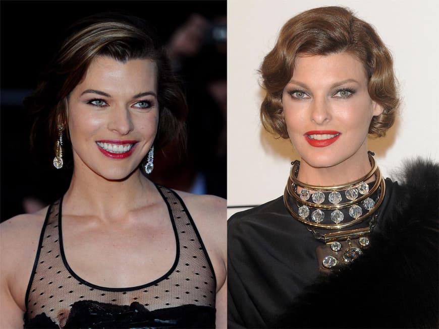Milla Jovovich & Linda Evangelista