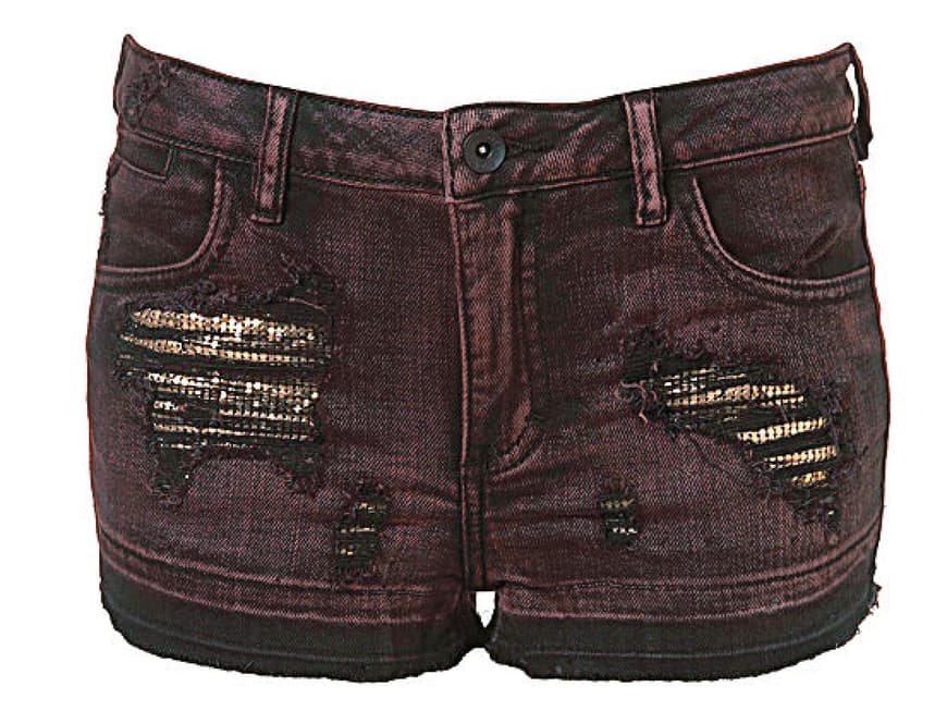 Bordeauxfarbene Shorts