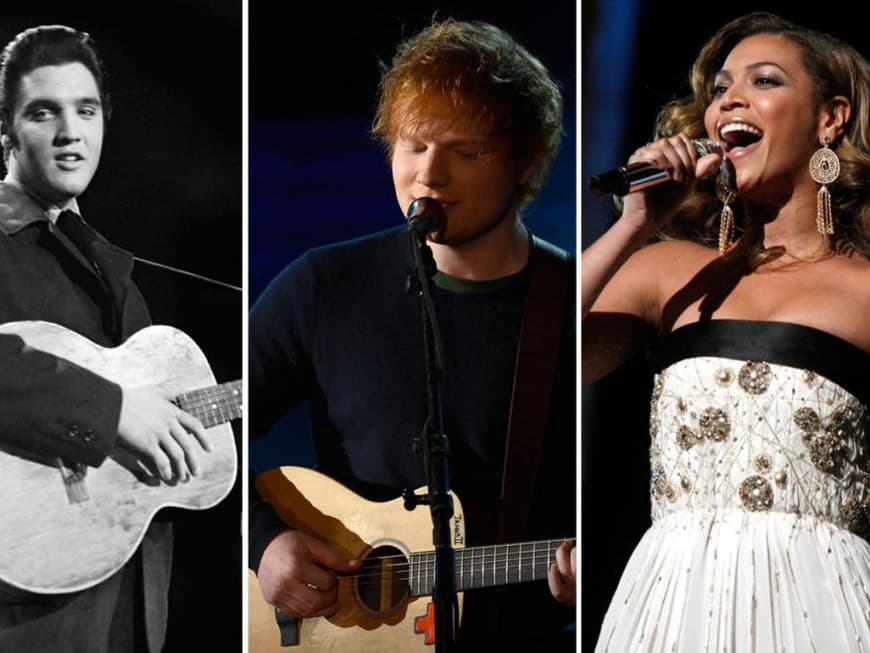 Elvis Presley, Ed Sheeran & Beyoncé Knowles Elvis Presley, Ed Sheeran & Beyoncé Knowles