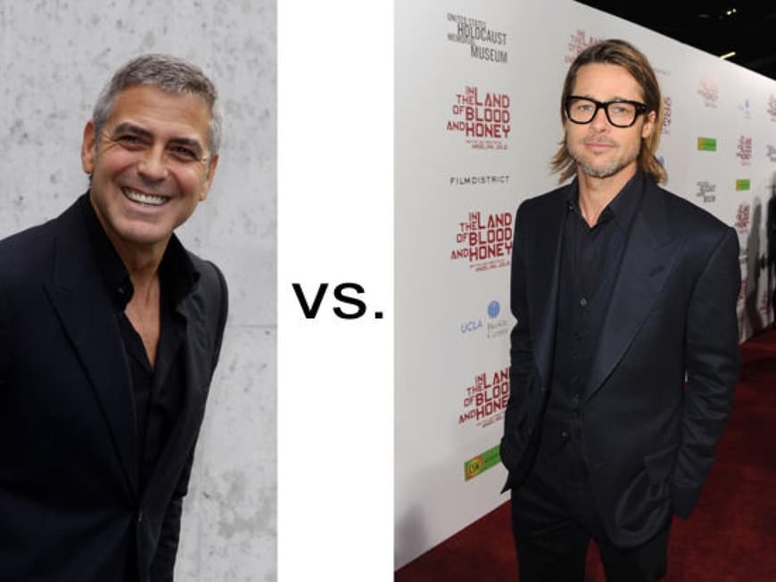 George Clooney vs Brad Pitt George Clooney vs Brad Pitt