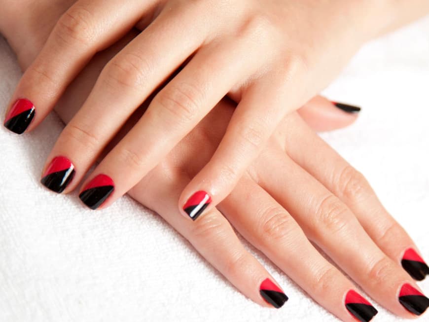 Nailsart rot schwarz Nailsart rot schwarz