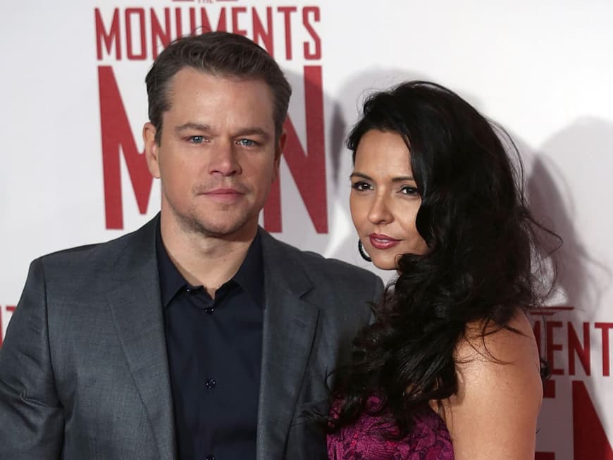 Matt Damon & Luciana Barroso