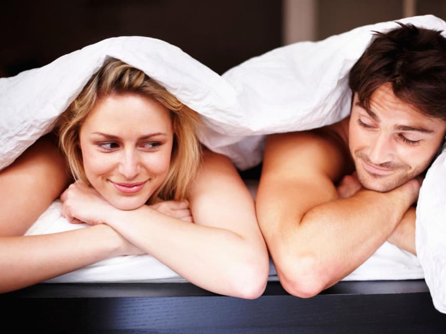 Paar im Bett