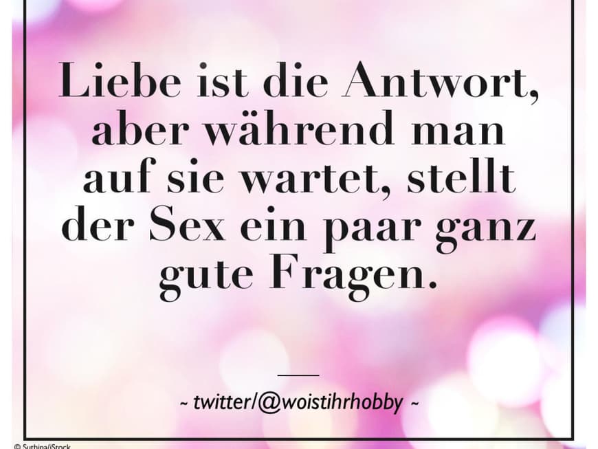 Liebe ist die Antwort, aber während man auf sie wartet, stellt der Sex ein paar ganz gute Fragen.