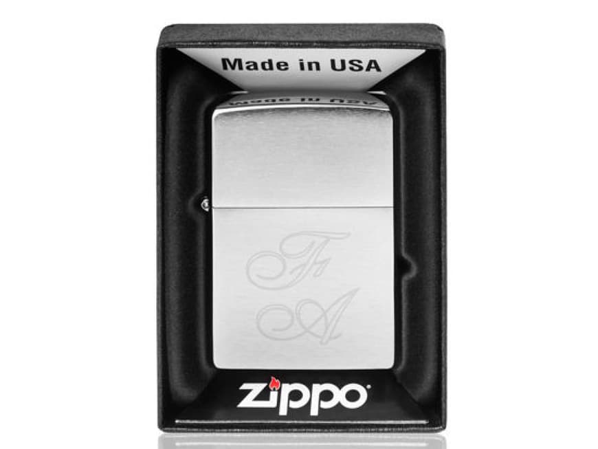 Graviertes Zippo-Feuerzeug