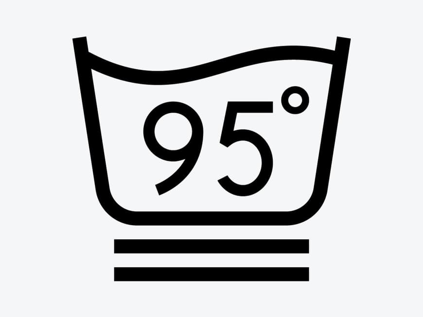 Einige Kleidungsstücke müssen bis 95° gewaschen werden.