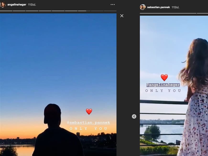 Angelina Heger & Sebastian Pannek sind ein Paar