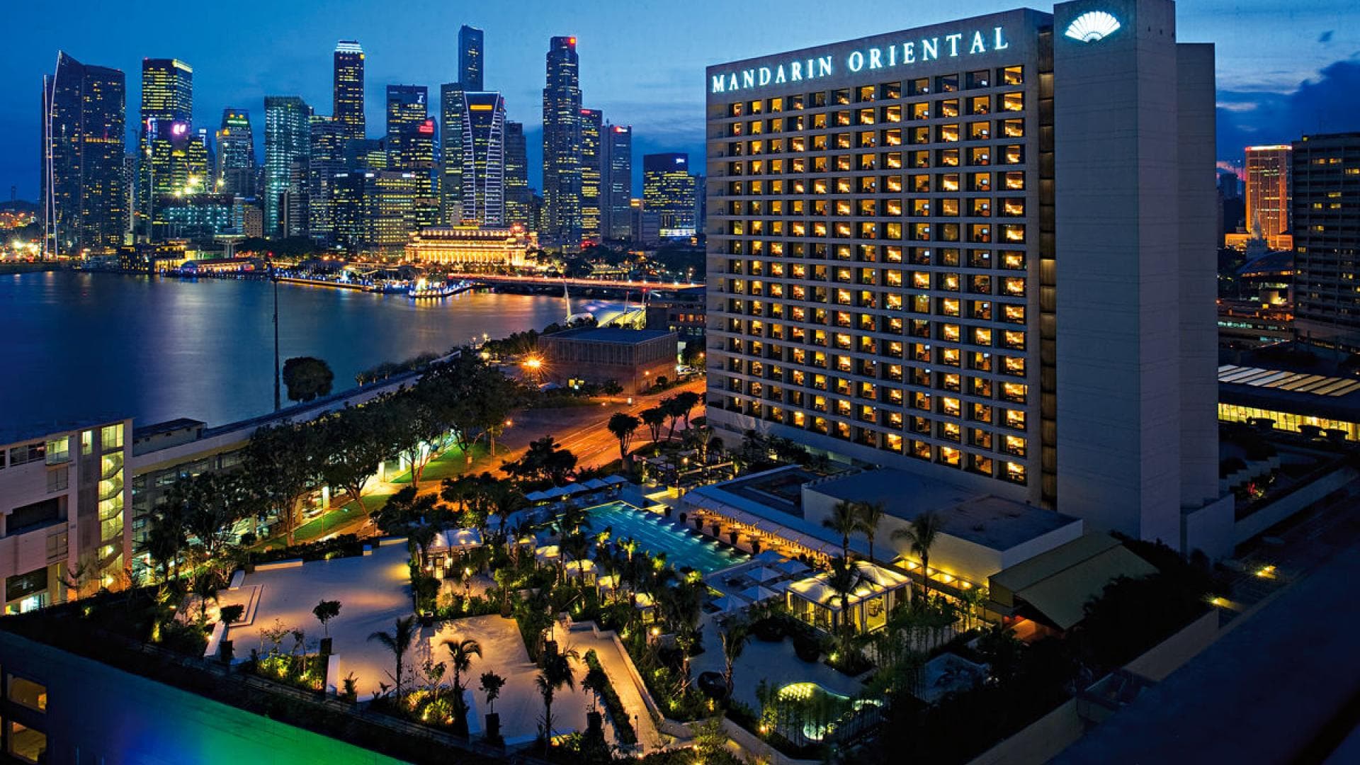 Das Mandarin Oriental Hotel in Singapur